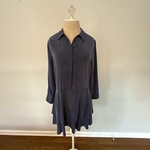 Equipment Navy Blue Dress
